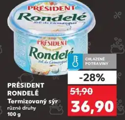 Kaufland PRÉSIDENT RONDELÉ Termizovaný sýr nabídka