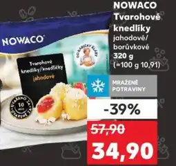 Kaufland NOWACO Tvarohové knedlíky nabídka