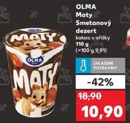 Kaufland OLMA Maty\ Smetanový dezert nabídka