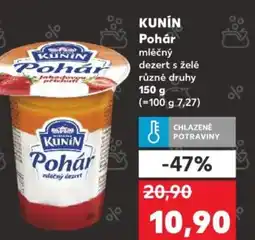 Kaufland KUNIN Pohár mléčný dezert s želė nabídka