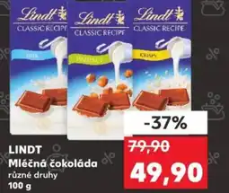 Kaufland LINDT Mléčná čokoláda nabídka