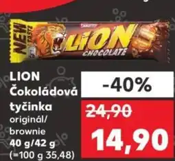 Kaufland LION Čokoládová tyčinka original/ brownie nabídka
