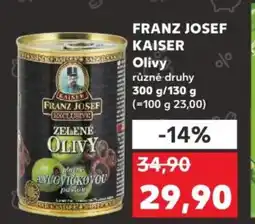 Kaufland FRANZ JOSEF KAISER Olivy nabídka