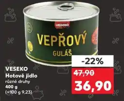 Kaufland VESEKO Hotové jídlo nabídka