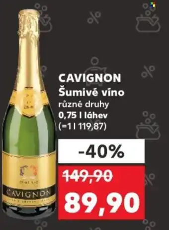 Kaufland CAVIGNON Šumivé víno nabídka