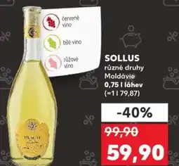 Kaufland SOLLUS různé druhy Moldávie nabídka