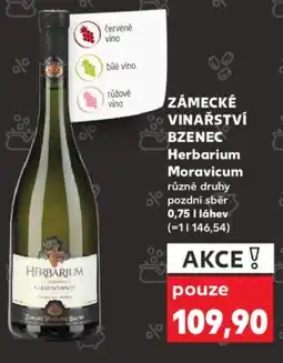 Kaufland ZÁMECKÉ VINAŘSTVÍ BZENEC Herbarium Moravicum nabídka