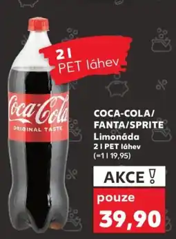 Kaufland COCA-COLA/ FANTA/SPRITE Limonáda nabídka