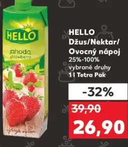 Kaufland HELLO Džus/Nektar/ Ovocný nápoj nabídka