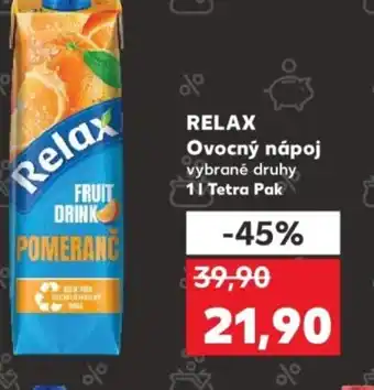 Kaufland RELAX Ovocný nápoj nabídka