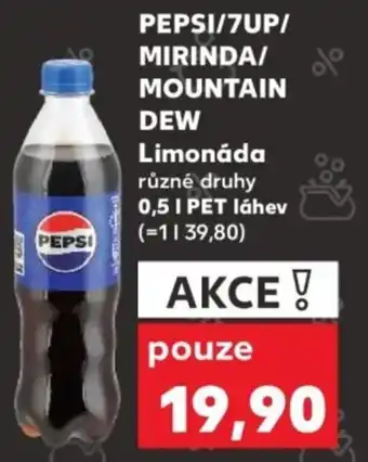 Kaufland PEPSI/7UP/ MIRINDA/ MOUNTAIN DEW Limonáda nabídka