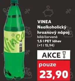 Kaufland VINEA Nealkoholický hroznový nápoj bílá/červená nabídka