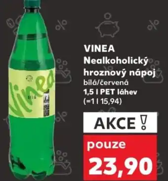 Kaufland VINEA Nealkoholický hroznový nápoj bílá/červená nabídka