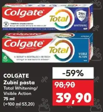 Kaufland COLGATE Zubní pasta Total Whitening/ Visible Action nabídka