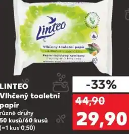 Kaufland LINTEO Vlhčený toaletní papír nabídka