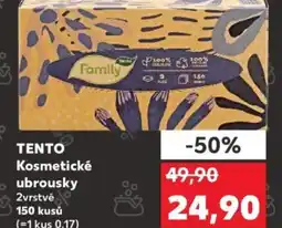 Kaufland TENTO Kosmetické ubrousky nabídka