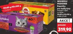 Kaufland WHISKAS/ PEDIGREE Kapsičky pro kočky/psy nabídka