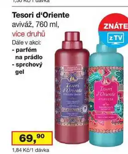 Ráj drogerie Tesori d'Oriente aviváž, 760 ml, více druhů nabídka