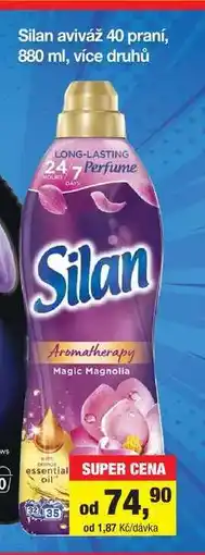 Šlak Silan aviváž 40 praní, 880 ml, více druhů nabídka