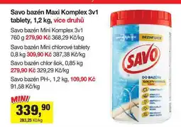 Šlak Savo bazén Mini Komplex 3v1 760 g nabídka