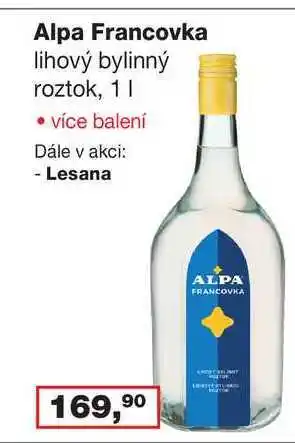 Ráj drogerie Alpa Francovka Lihový bylinný roztok 1l nabídka