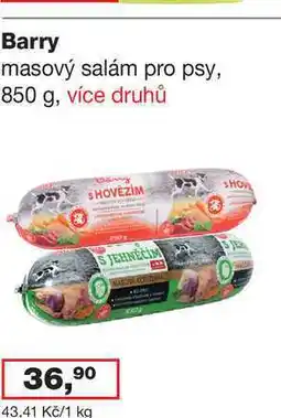 Ráj drogerie Barry masový salám pro psy, 850 g, více druhů nabídka