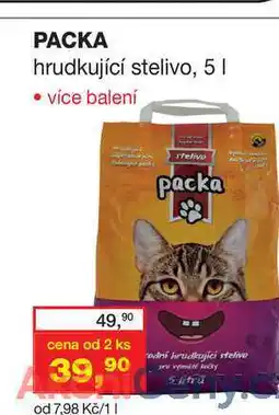 Ráj drogerie PACKA hrudkující stelivo, 5l nabídka