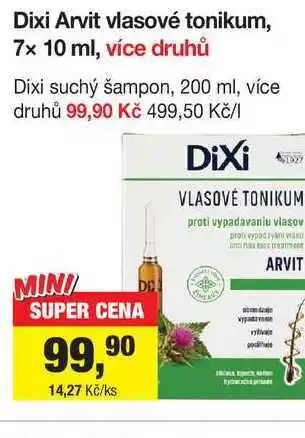 Šlak Dixi Arvit vlasové tonikum, 7x 10 ml, více druhů nabídka