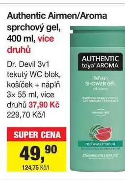 Šlak Authentic Airmen/Aroma sprchový gel, 400 ml nabídka