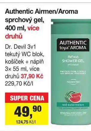 Šlak Authentic Airmen/Aroma sprchový gel, 400 ml nabídka