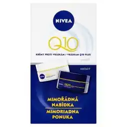 Šlak Nivea Q10 Plus Krémy proti vráskám denní a noční 2 x 50ml nabídka