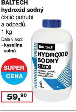 Ráj drogerie BALTECH hydroxid sodný čistič potrubí a odpadů, 1 kg nabídka