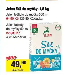 Šlak Jelen Sůl do myčky, 1,5 kg nabídka