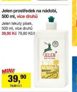 Šlak Jelen prostředek na nádobí, 500 ml, více druhů nabídka