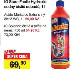 Šlak IO Stura Facile Hydroxid sodný čistič odpadů, 1l nabídka
