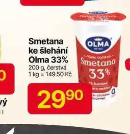 Hruška Olma 33% 200 g, čerstvá smetana ke šlehání nabídka