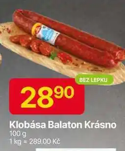 Hruška Krásno Klobása Balaton 100 g nabídka