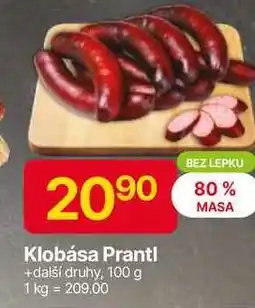 Hruška Klobása Prantl 100 g nabídka