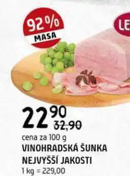 Terno Vinohradská šunka nejvyšší jakosti 100g nabídka