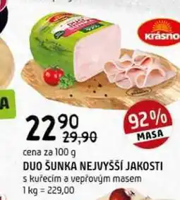Terno Duo šunka nejvyšší jakosti s kuřecím a vepřovým masem 100g nabídka