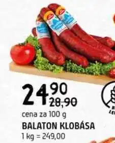 Terno Balaton klobása 100g nabídka