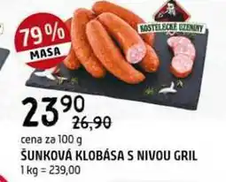Terno Šunková klobása s nivou gril 100g nabídka