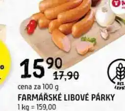 Terno Farmářské Libové párky 100g nabídka