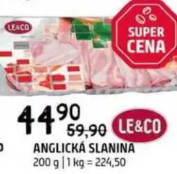 Terno Anglická slanina 200 g nabídka