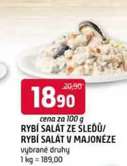 Terno Rybí salát ze sledů rybí salát v majonéze 100g vybrané druhy nabídka