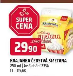 Terno Krajanka čerstvá smetana 250g, vybrané druhy nabídka