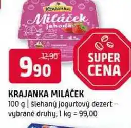 Terno Krajanka Miláček 100 g šlehaný jogurtový dezert vybrané druhy nabídka