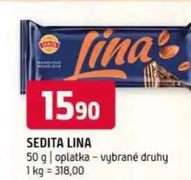 Terno Sedita lina 50 g oplatka vybrané druhy nabídka
