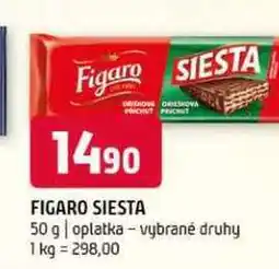 Terno Figaro siesta 50 g oplatka vybrané druhy nabídka
