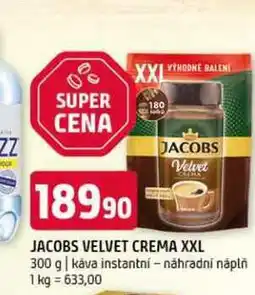 Terno Jacobs velvet crema XXL 300 g káva instantní náhradní náplň nabídka
